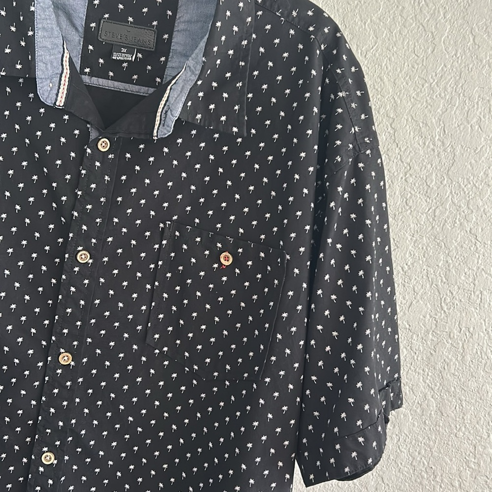 Men’s Palm Tree Print Button Down - image 3
